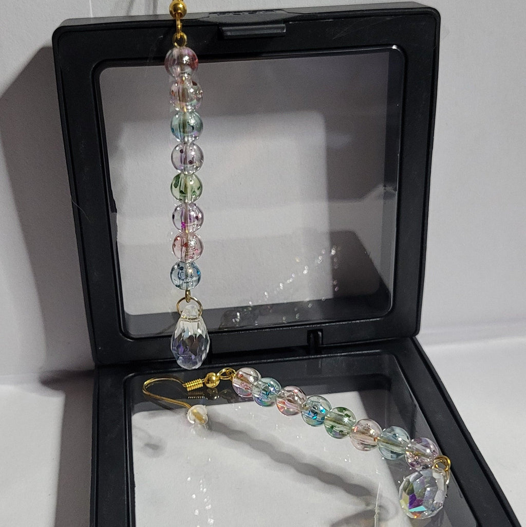 Boucles d'oreilles Brillance et Couleurs 8cm - Cristal Autrichien (Réf: BEC)