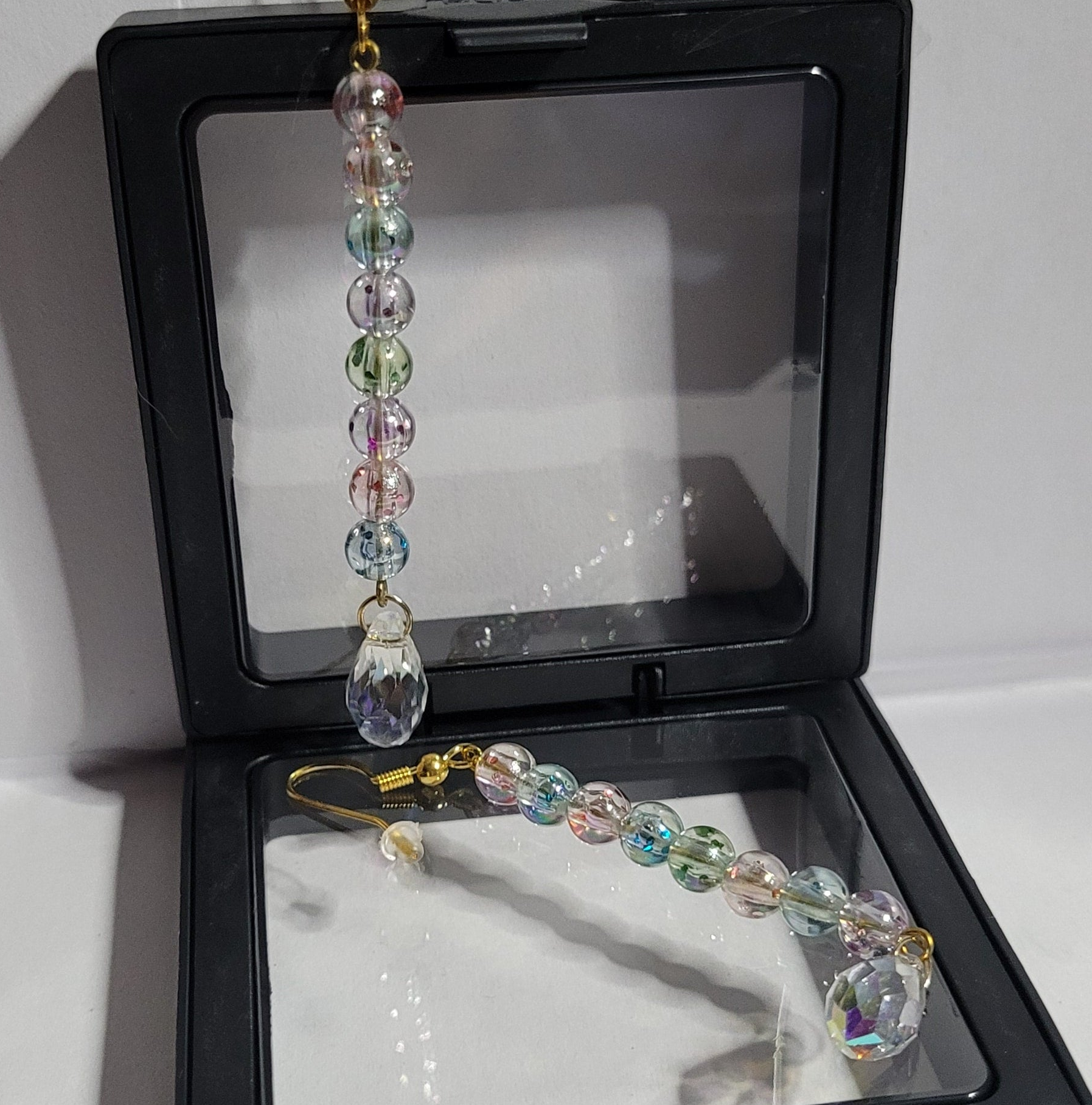 Boucles d'oreilles Brillance et Couleurs 8cm - Cristal Autrichien (Réf: BEC)