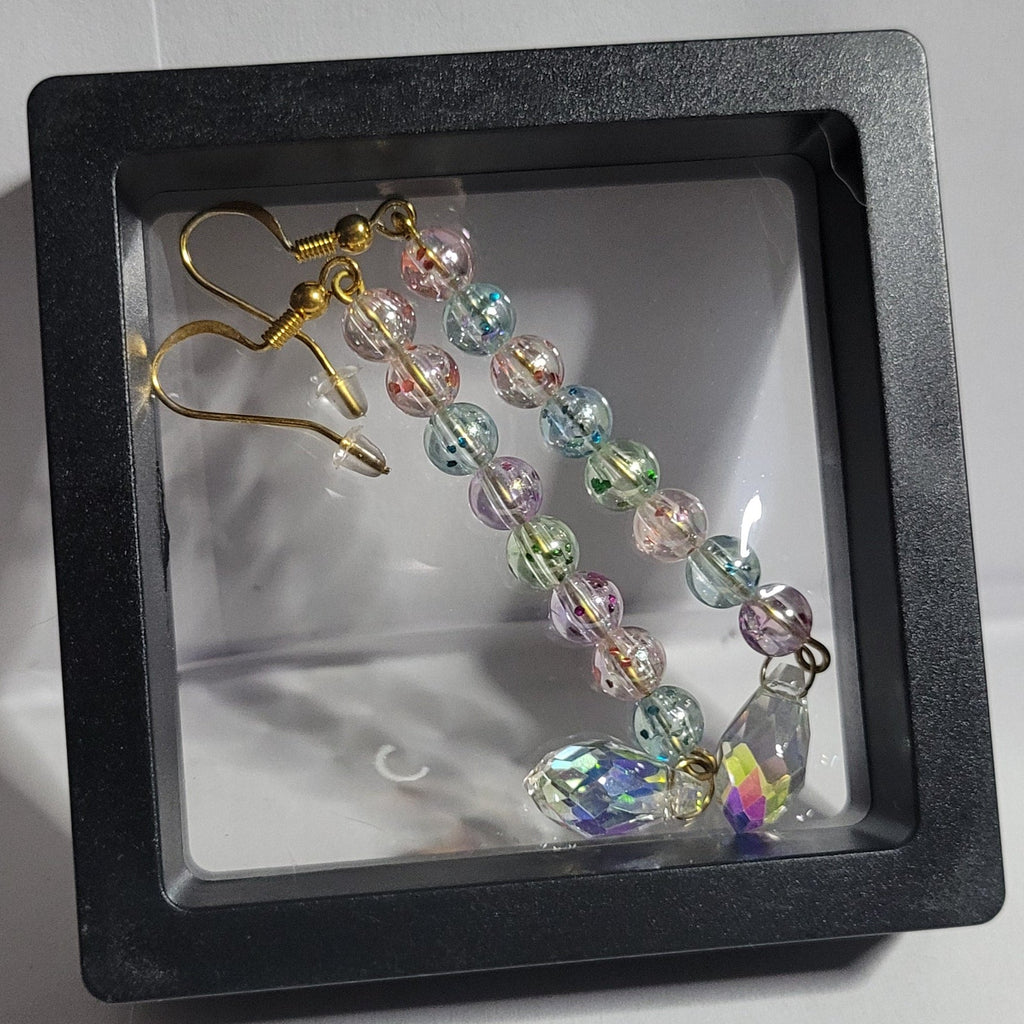 Boucles d'oreilles Brillance et Couleurs 8cm - Cristal Autrichien (Réf: BEC)