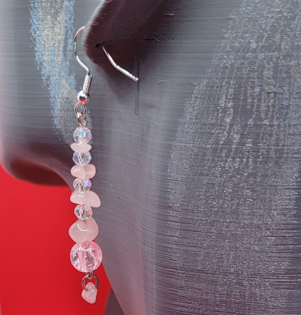 Boucles d'oreilles Pierre Naturel (Réf:PN4)