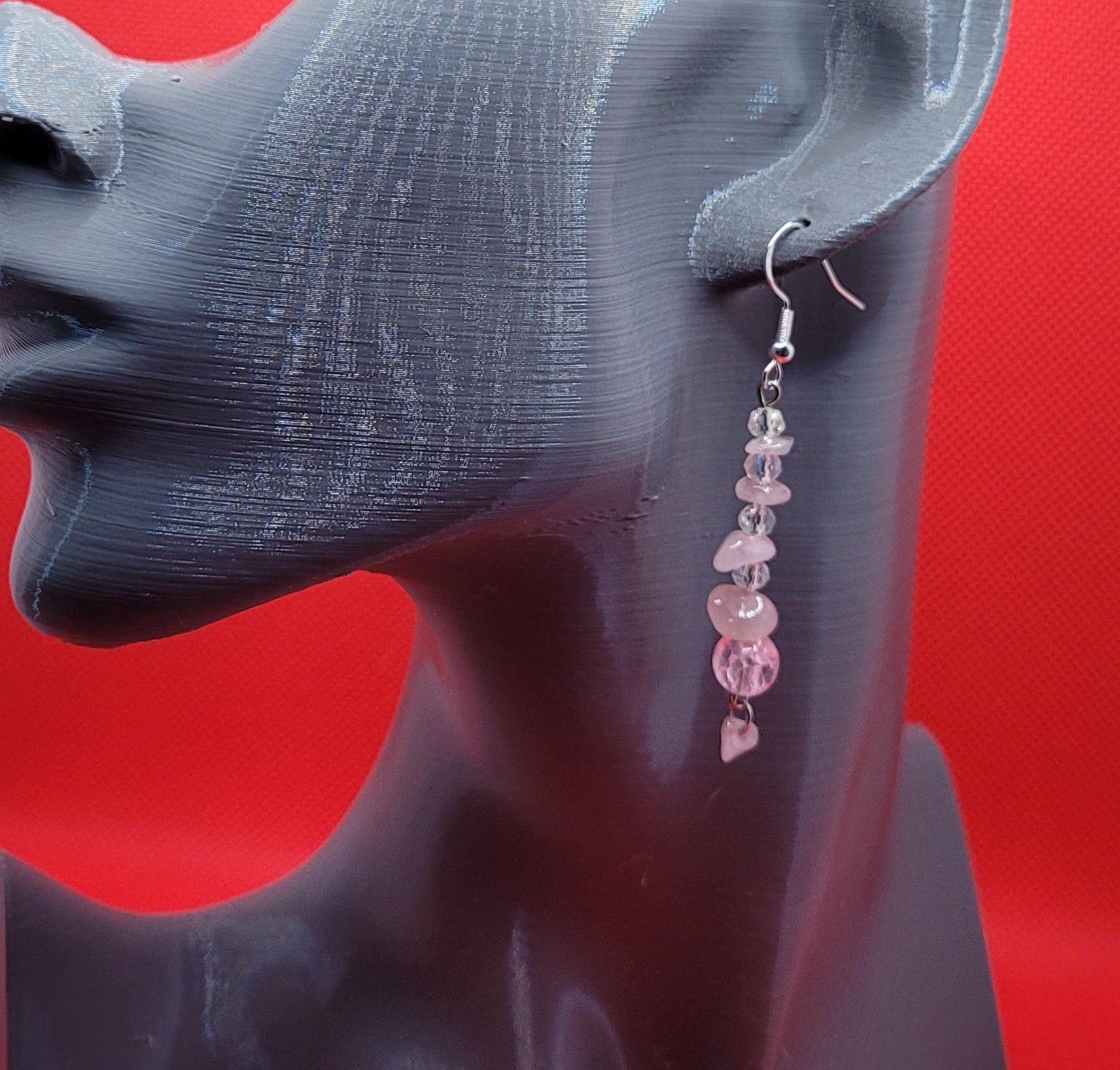 Boucles d'oreilles Pierre Naturel (Réf:PN4)