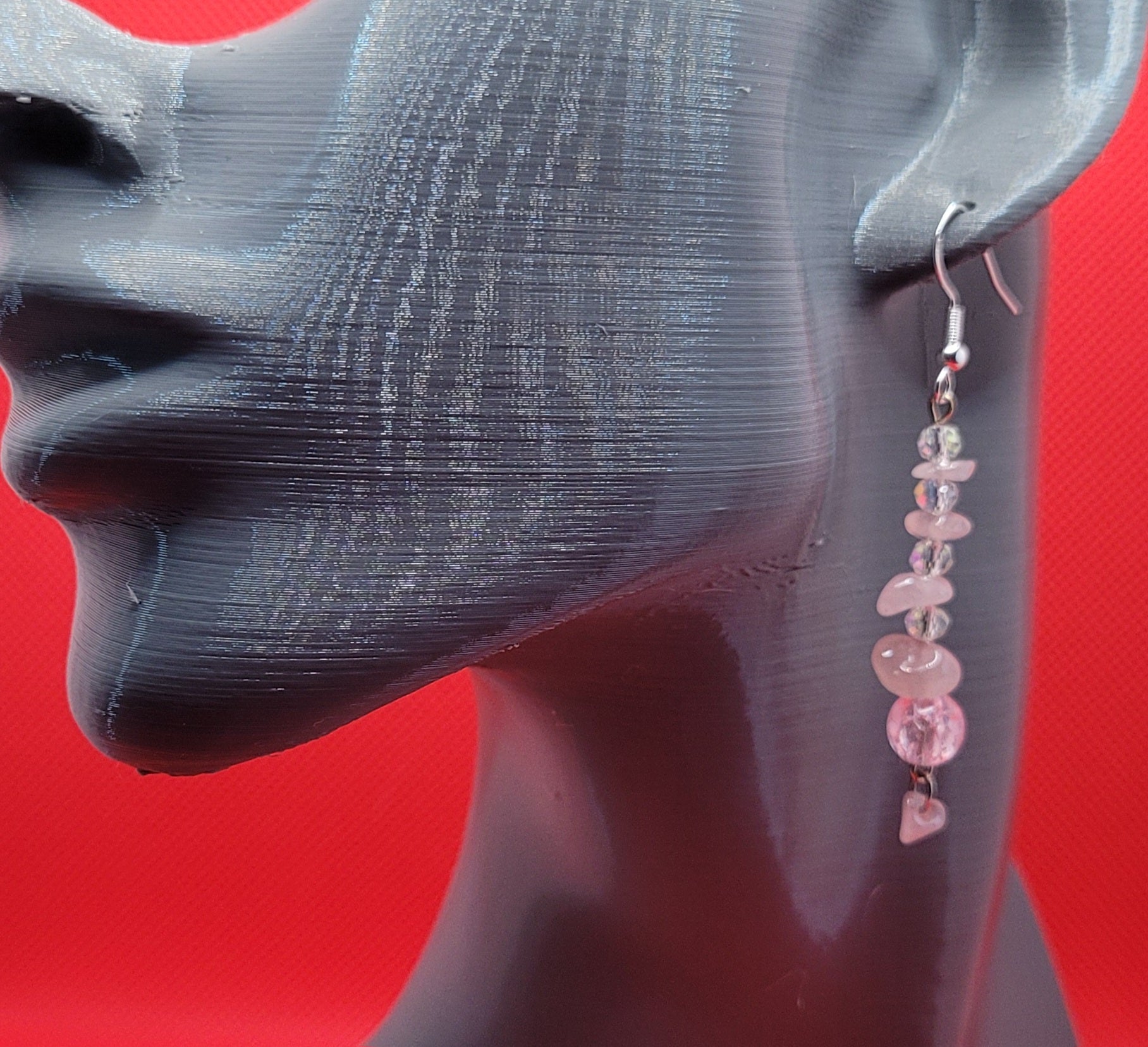 Boucles d'oreilles Pierre Naturel (Réf:PN4)