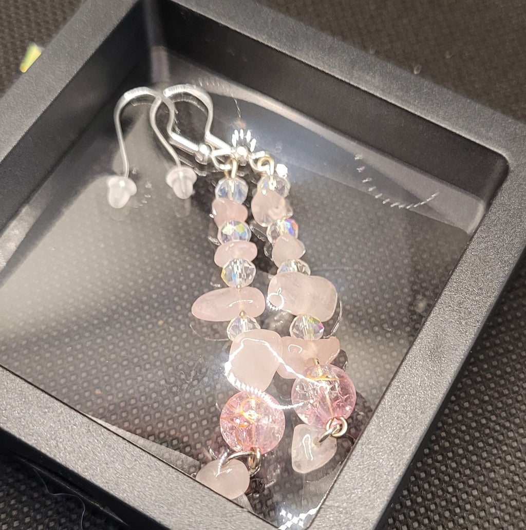 Boucles d'oreilles Pierre Naturel (Réf:PN4)