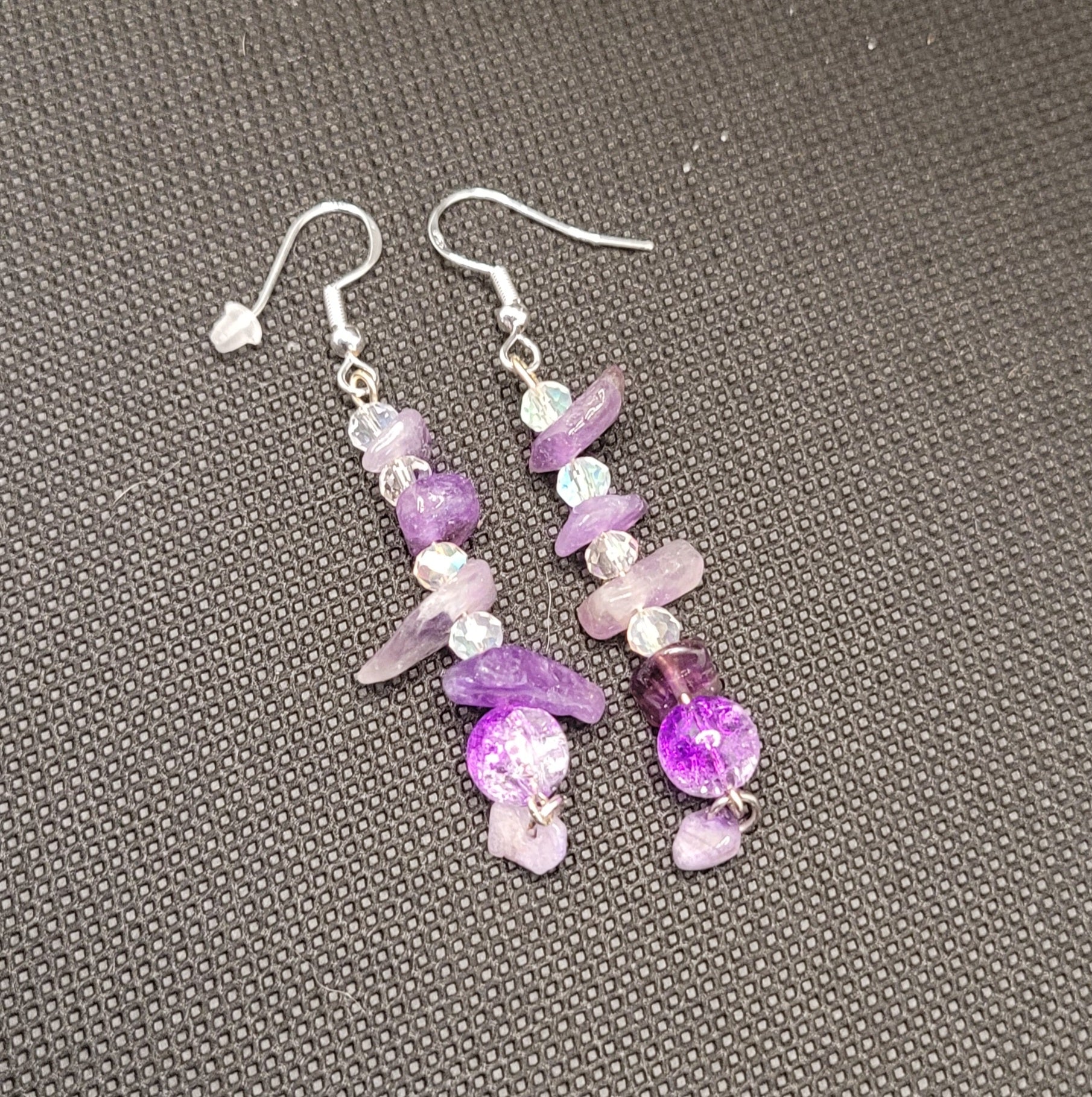 Boucles d'oreilles modèle Pierre Naturelle (Réf PNG1)