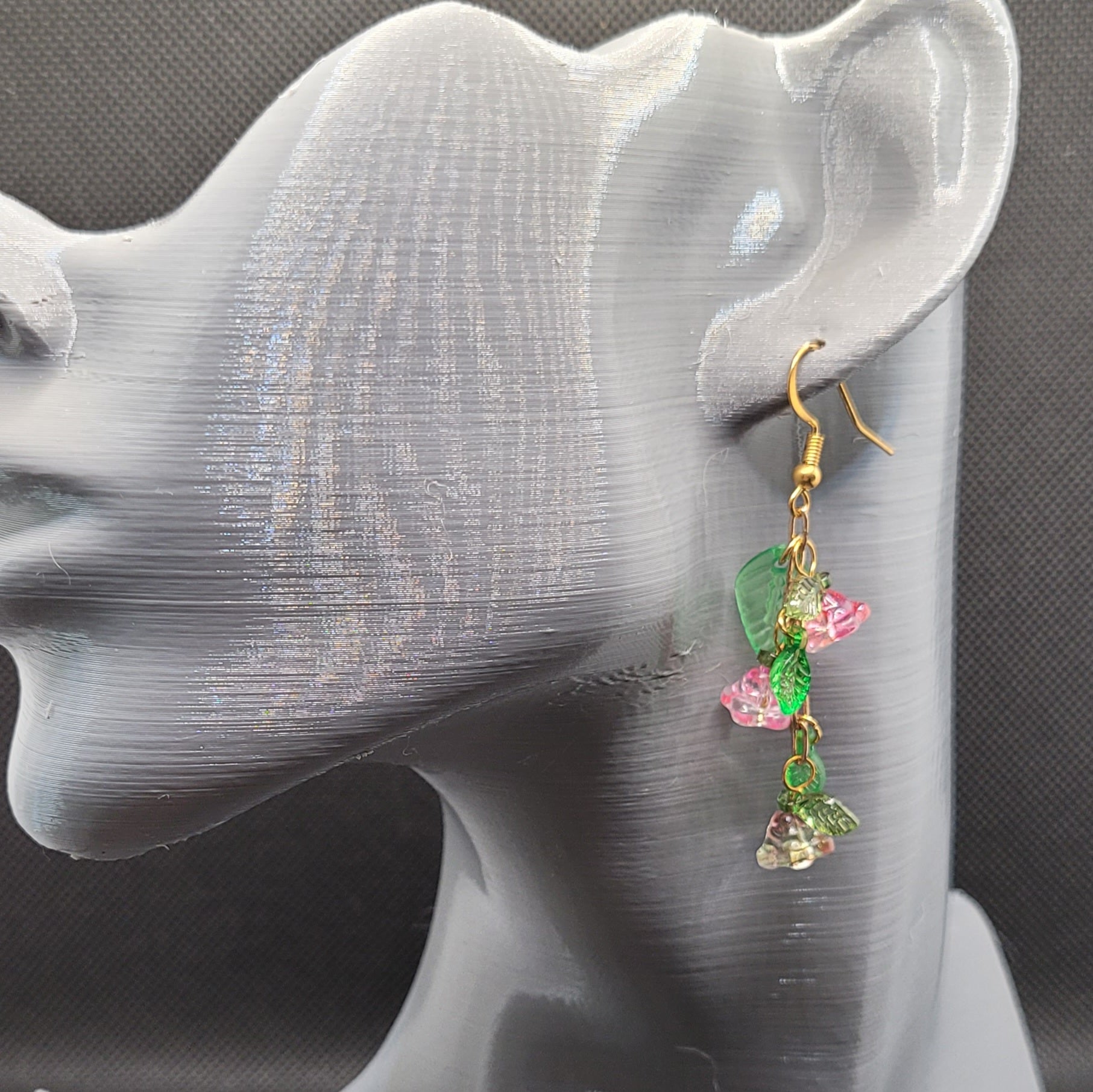 Boucle d'oreilles  Bohème chic modèle Tout En Fleurs (Réf: TEF14)