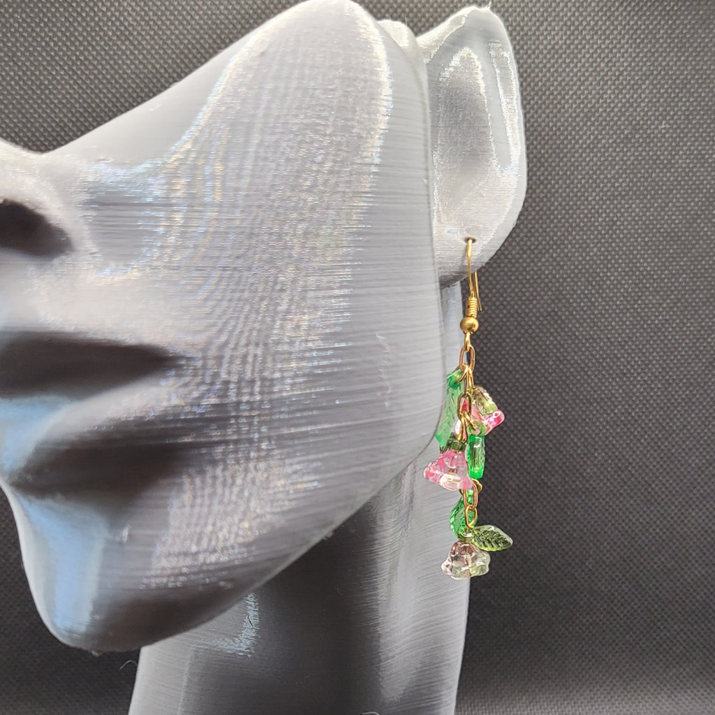 Boucle d'oreilles  Bohème chic modèle Tout En Fleurs (Réf: TEF14)