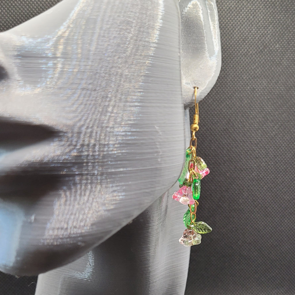 Boucle d'oreilles  Bohème chic modèle Tout En Fleurs (Réf: TEF14)