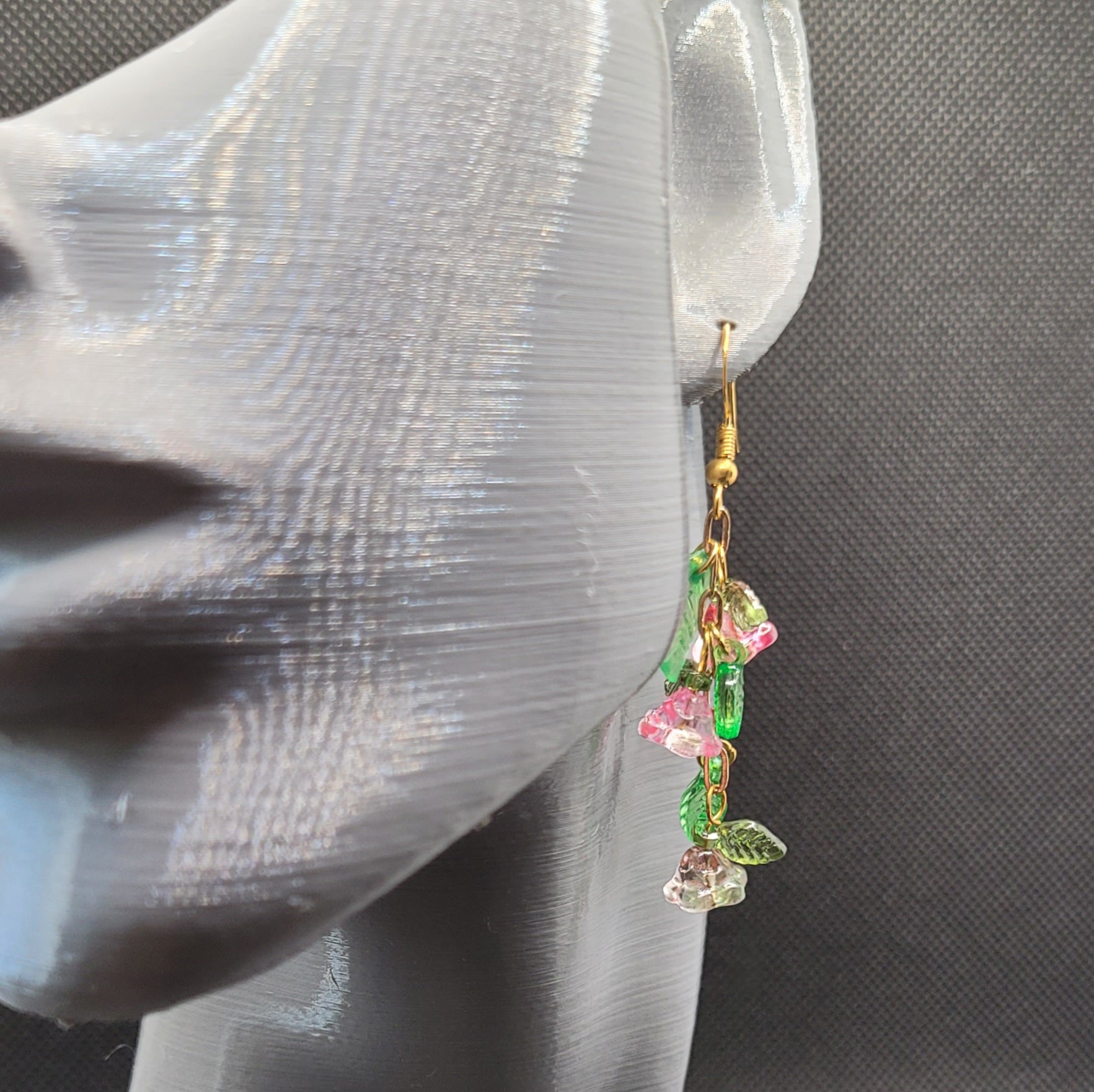 Boucle d'oreilles  Bohème chic modèle Tout En Fleurs (Réf: TEF14)