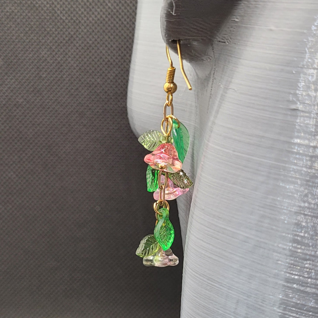 Boucle d'oreilles  Bohème chic modèle Tout En Fleurs (Réf: TEF14)