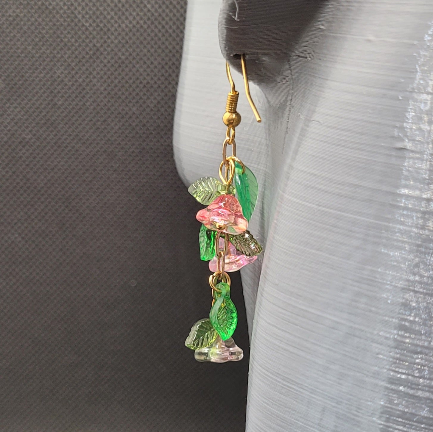 Boucle d'oreilles  Bohème chic modèle Tout En Fleurs (Réf: TEF14)