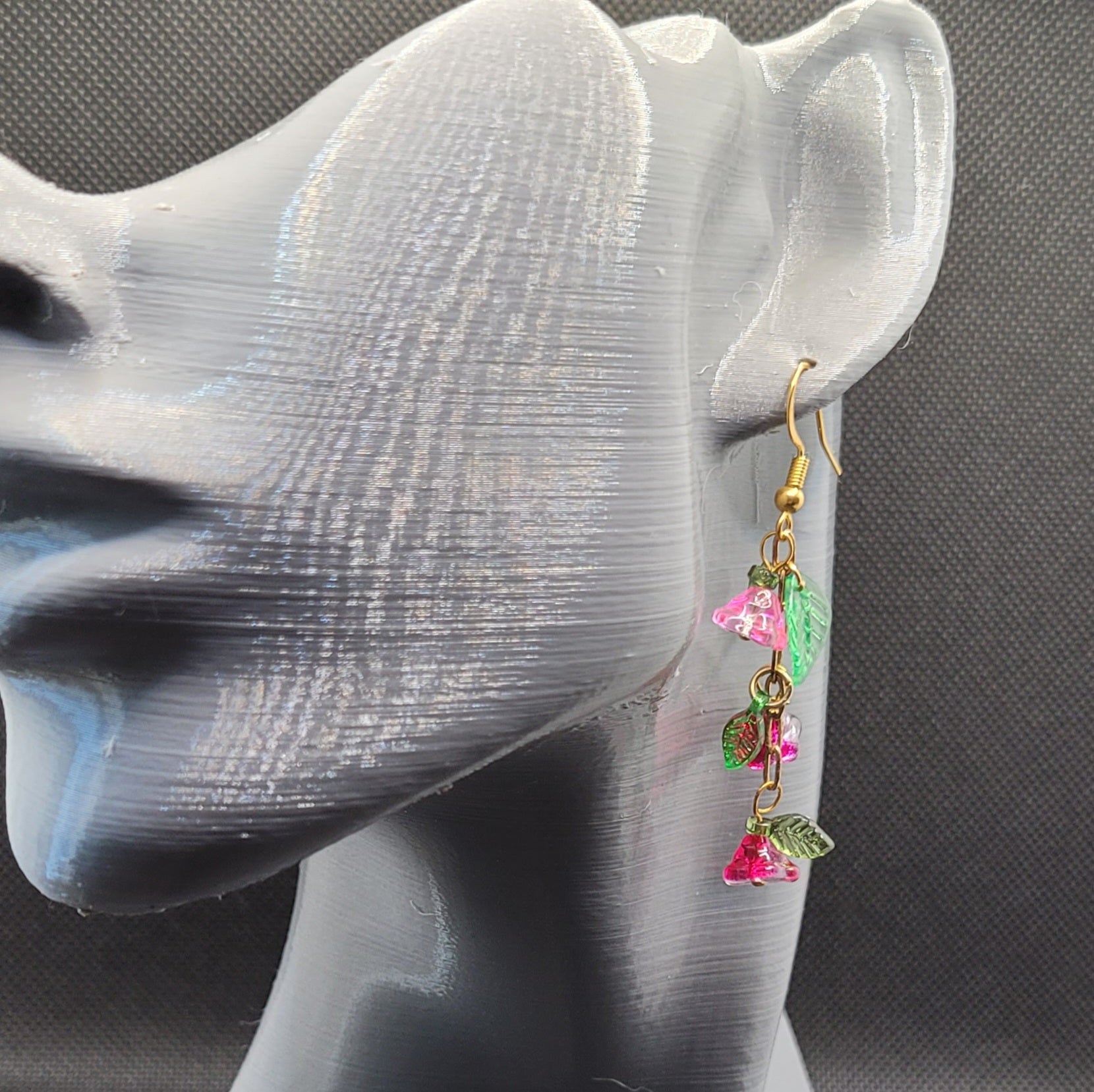 Boucle d'oreilles  Bohème chic modèle Tout En Fleurs (Réf: TEF14)