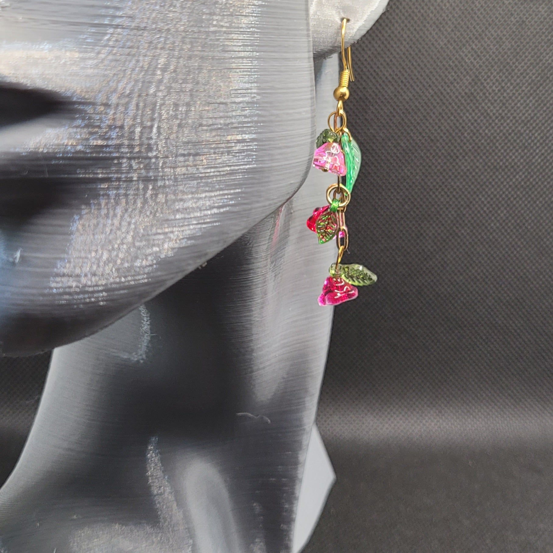 Boucle d'oreilles  Bohème chic modèle Tout En Fleurs (Réf: TEF14)