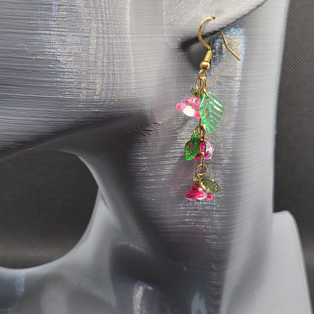 Boucle d'oreilles  Bohème chic modèle Tout En Fleurs (Réf: TEF14)