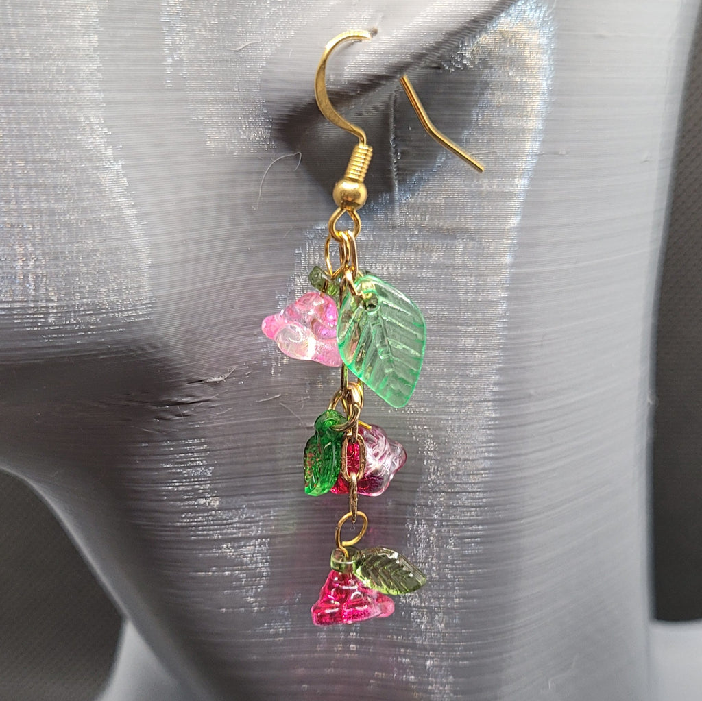 Boucle d'oreilles  Bohème chic modèle Tout En Fleurs (Réf: TEF14)