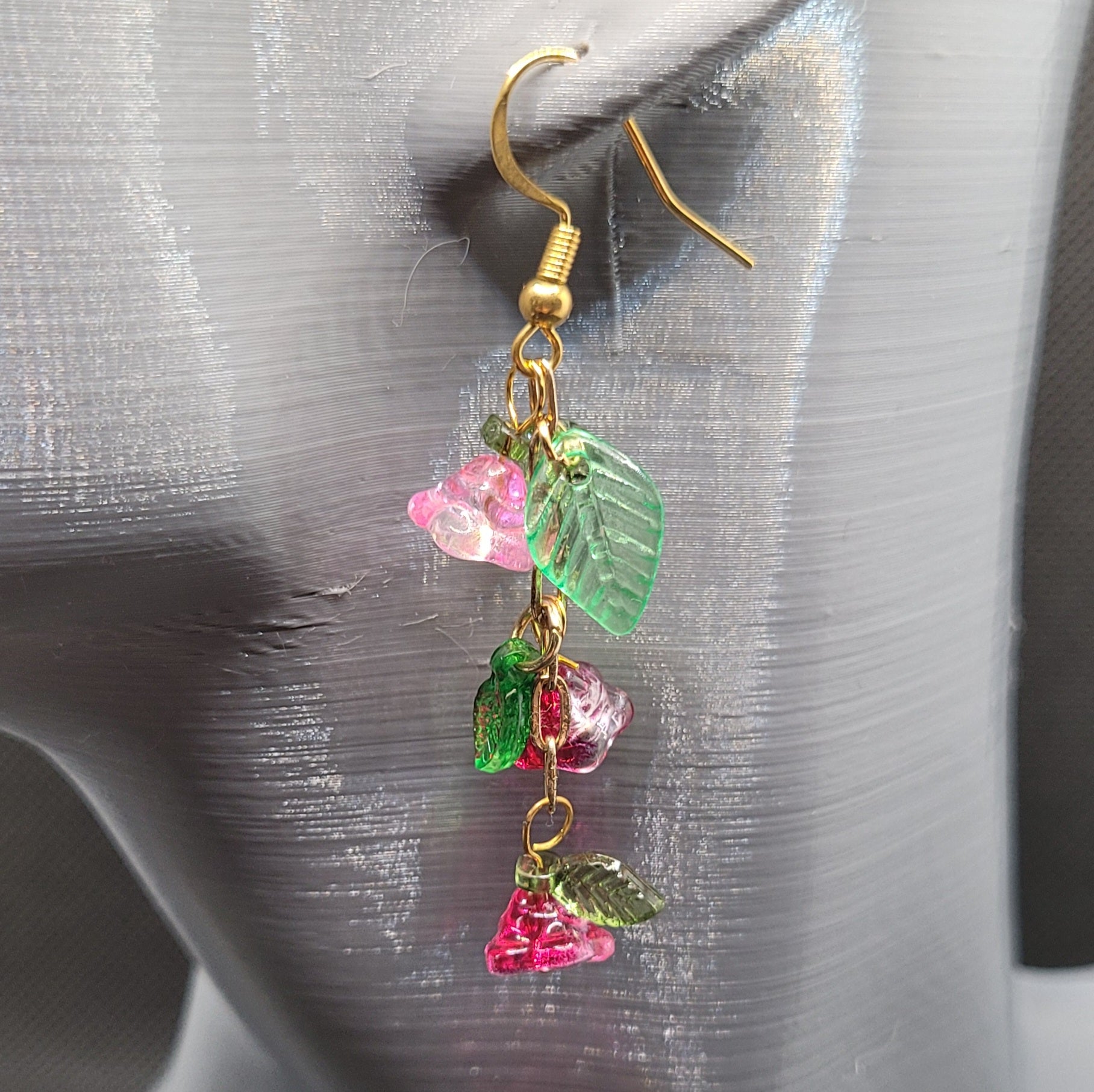 Boucle d'oreilles  Bohème chic modèle Tout En Fleurs (Réf: TEF14)