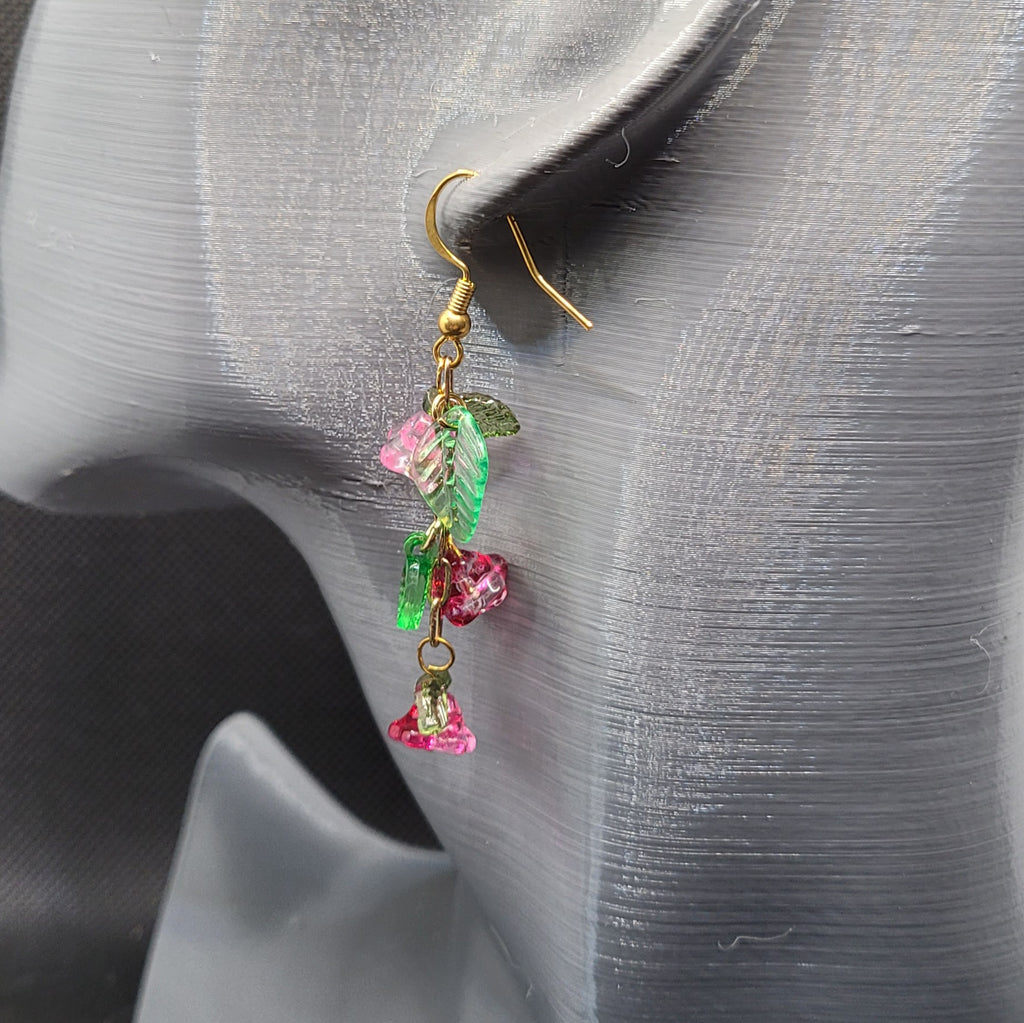 Boucle d'oreilles  Bohème chic modèle Tout En Fleurs (Réf: TEF14)