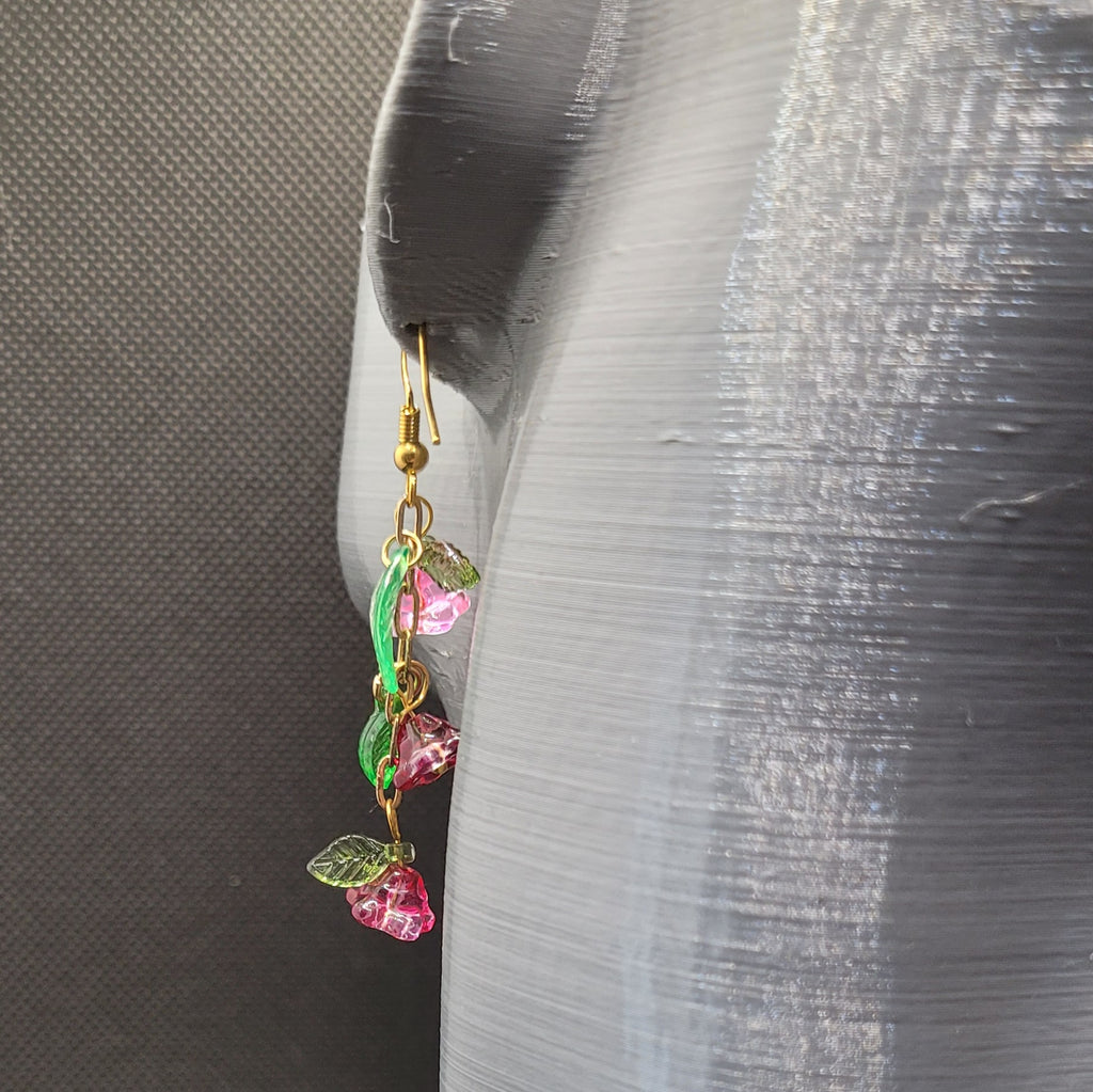 Boucle d'oreilles  Bohème chic modèle Tout En Fleurs (Réf: TEF14)