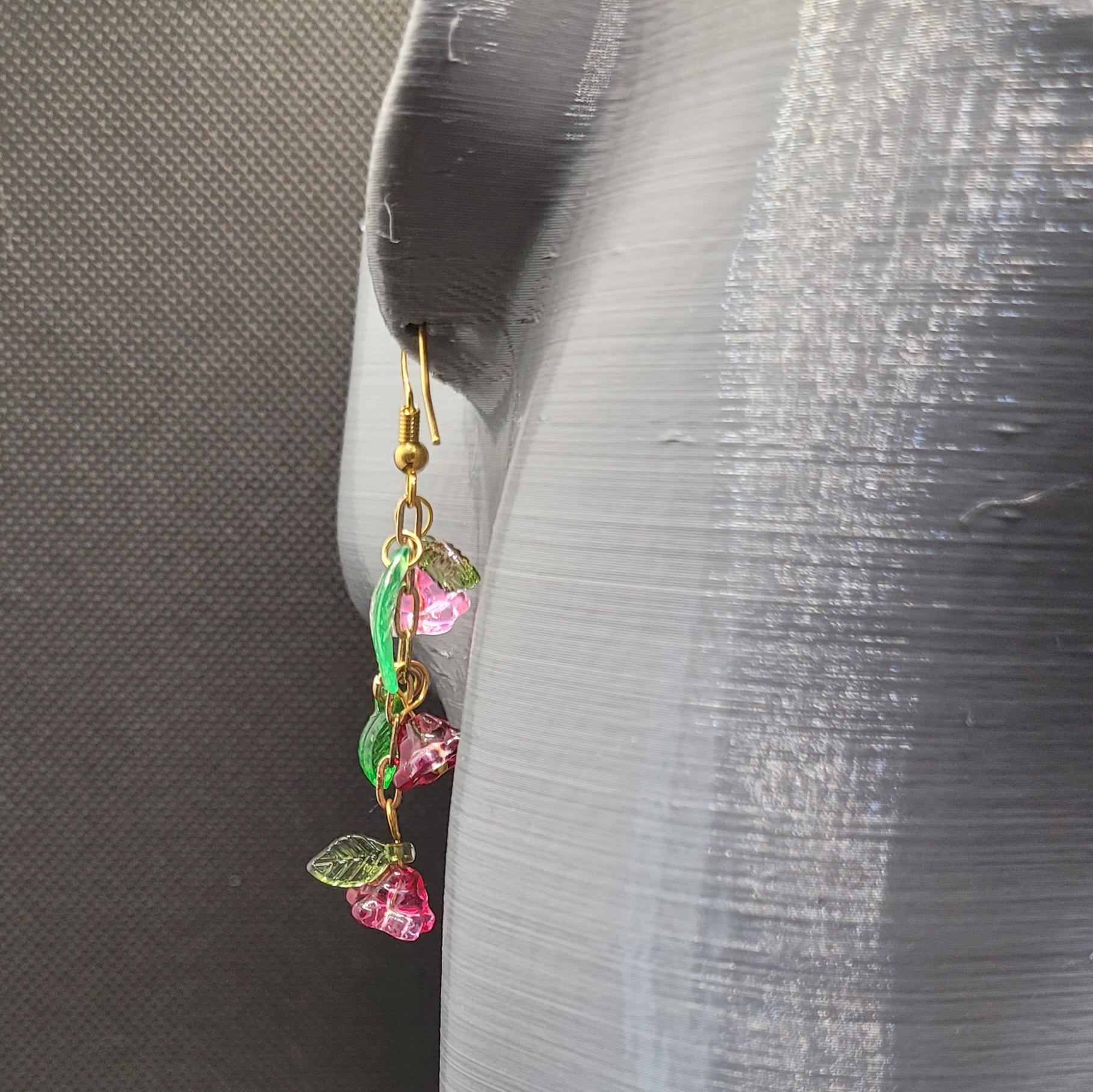 Boucle d'oreilles  Bohème chic modèle Tout En Fleurs (Réf: TEF14)