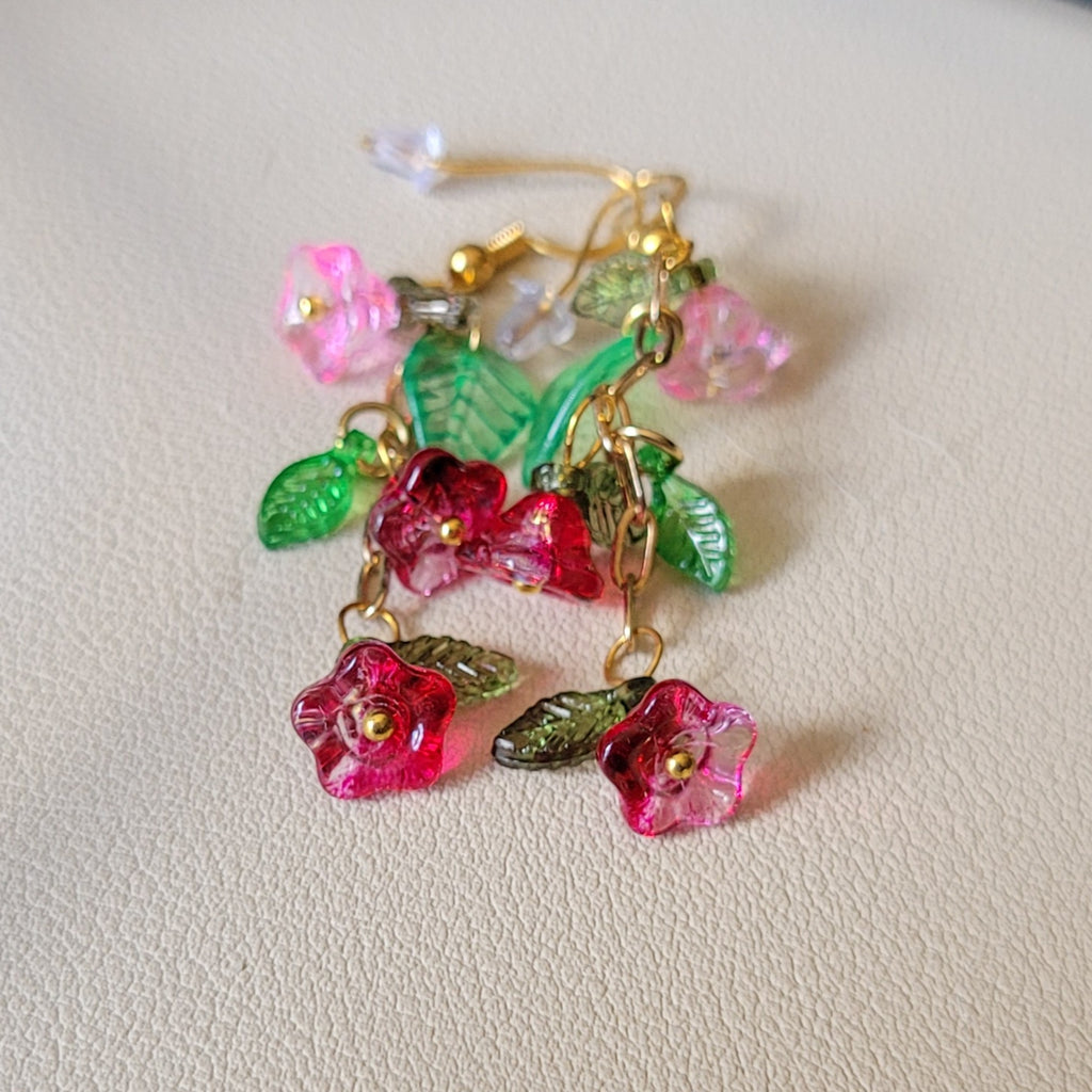 Boucle d'oreilles  Bohème chic modèle Tout En Fleurs (Réf: TEF14)