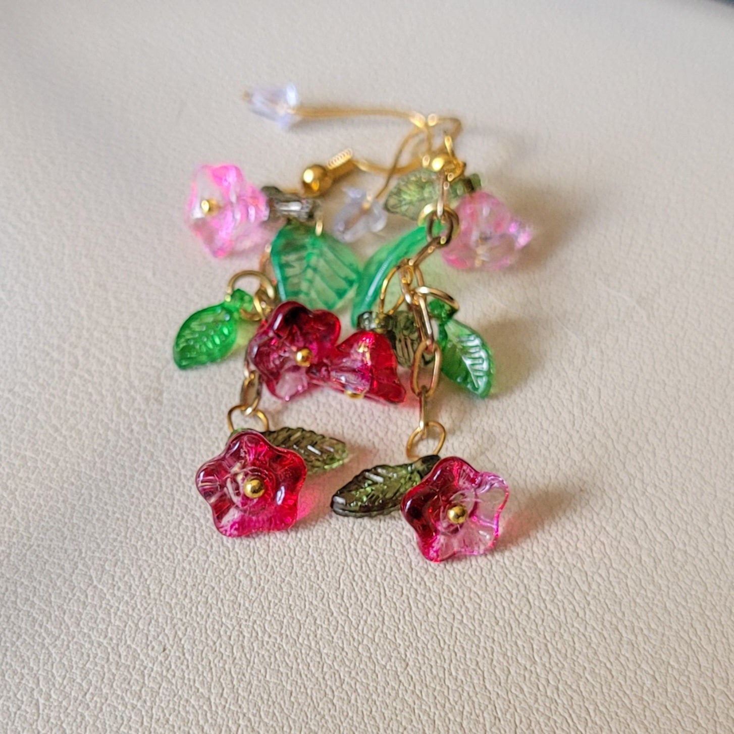 Boucle d'oreilles  Bohème chic modèle Tout En Fleurs (Réf: TEF14)