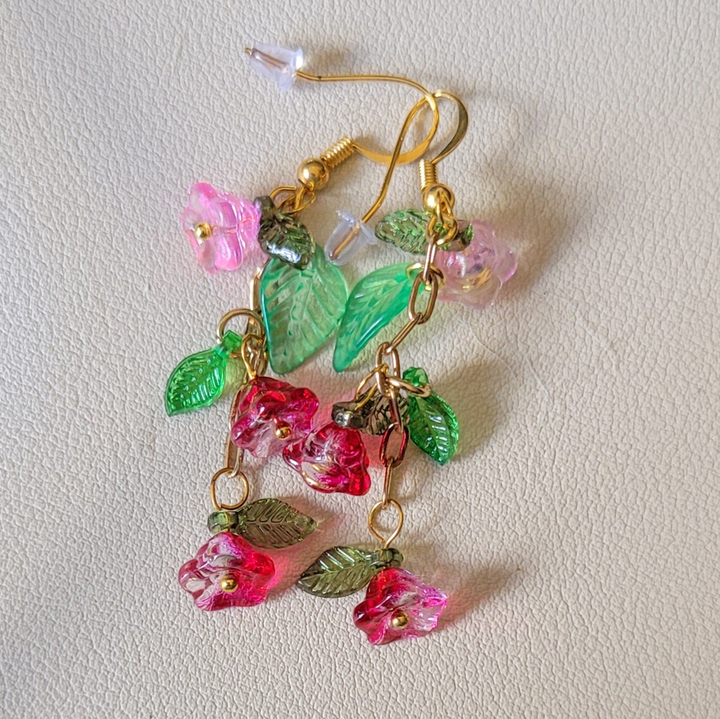 Boucle d'oreilles  Bohème chic modèle Tout En Fleurs (Réf: TEF14)