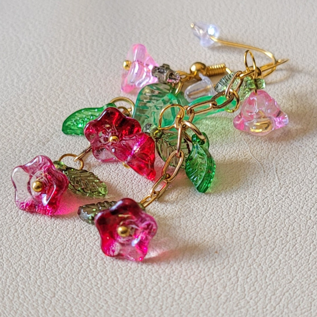 Boucle d'oreilles  Bohème chic modèle Tout En Fleurs (Réf: TEF14)