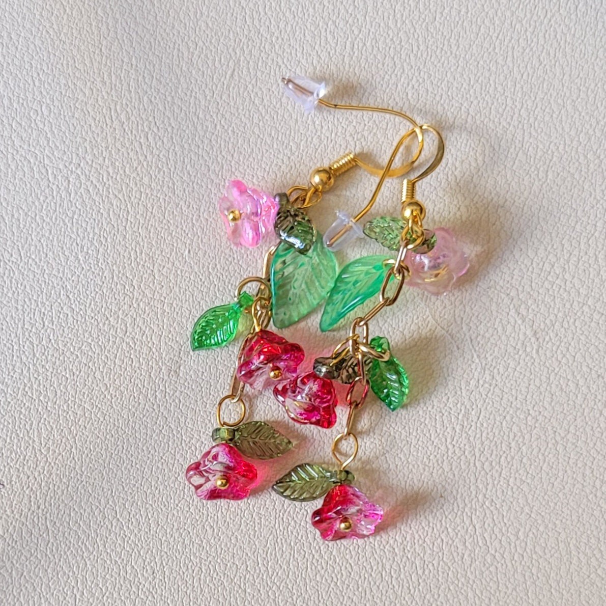 Boucle d'oreilles  Bohème chic modèle Tout En Fleurs (Réf: TEF14)