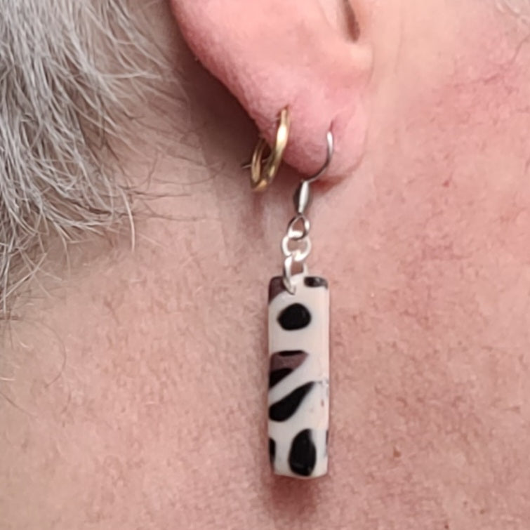 Boucles d'oreilles modèle Léopard de cuivre (Réf:MLC1)
