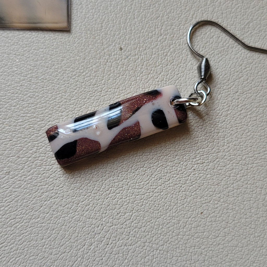 Boucles d'oreilles modèle Léopard de cuivre - Les imparfaites (Réf:MLC)