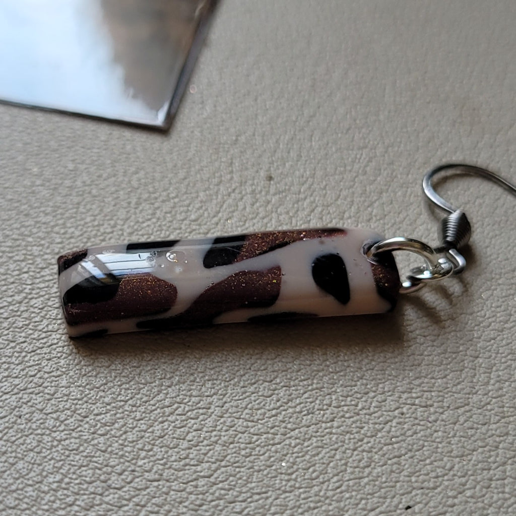 Boucles d'oreilles modèle Léopard de cuivre - Les imparfaites (Réf:MLC)