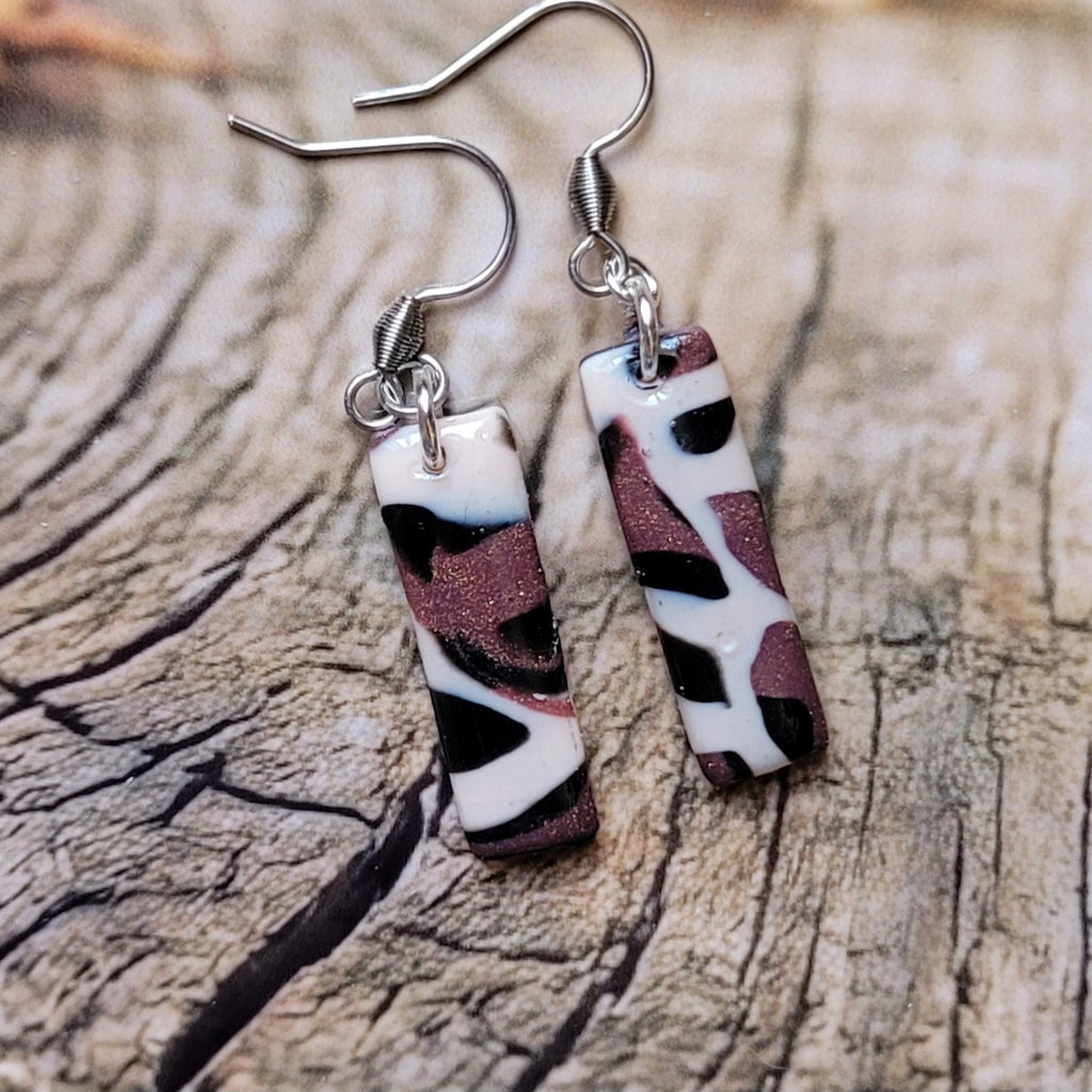 Boucles d'oreilles modèle Léopard de cuivre - Les imparfaites (Réf:MLC)