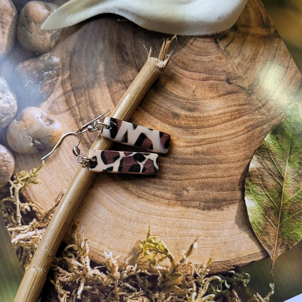 Boucles d'oreilles modèle Léopard de cuivre (Réf:MLC1)