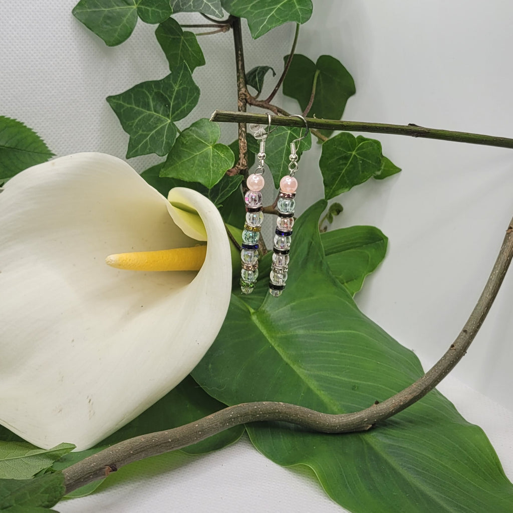 Boucles d'oreilles perles et nacré (Réf: PVN)
