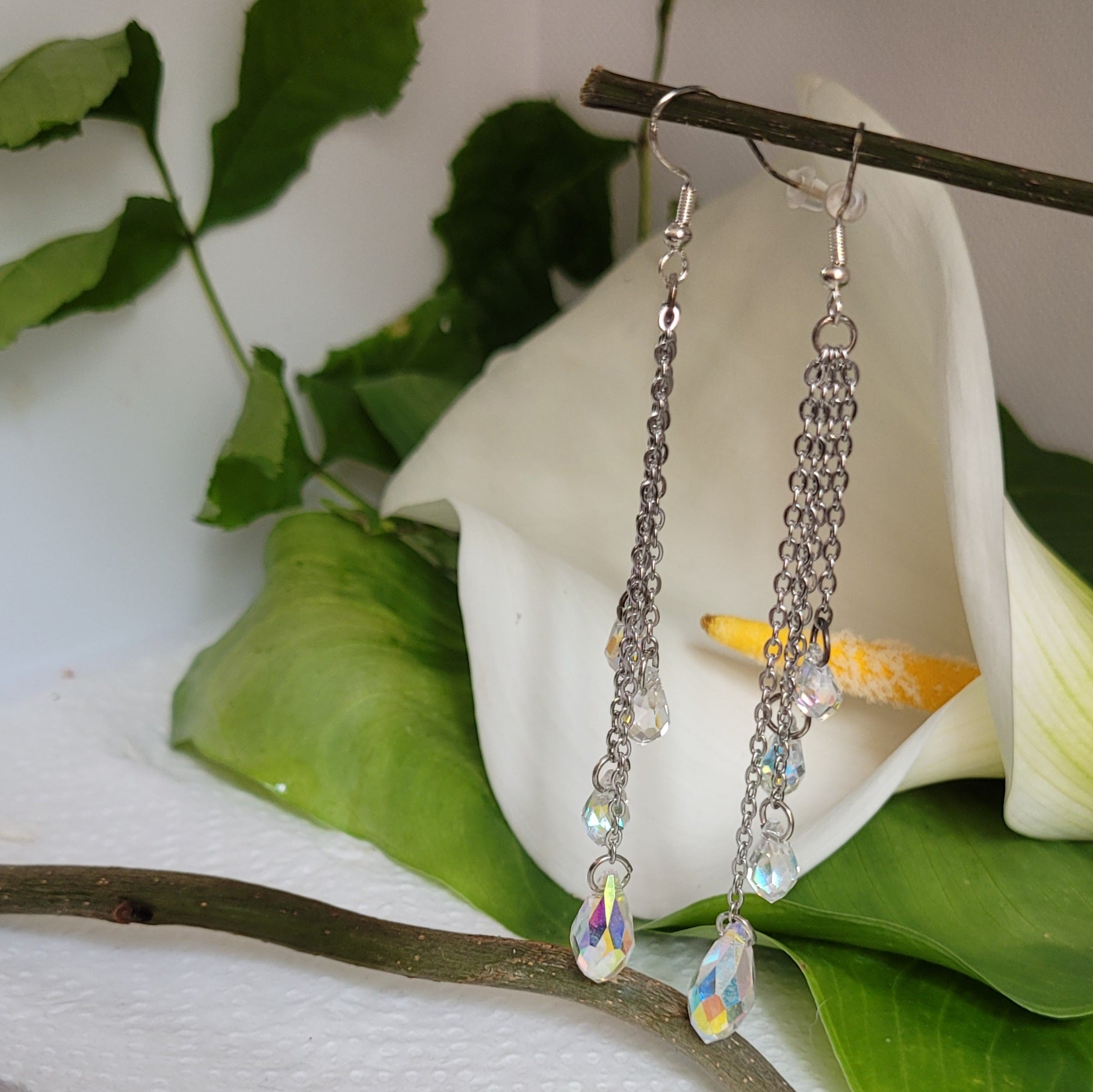 Boucles d'Oreilles Cristal (Réf:BOC4)