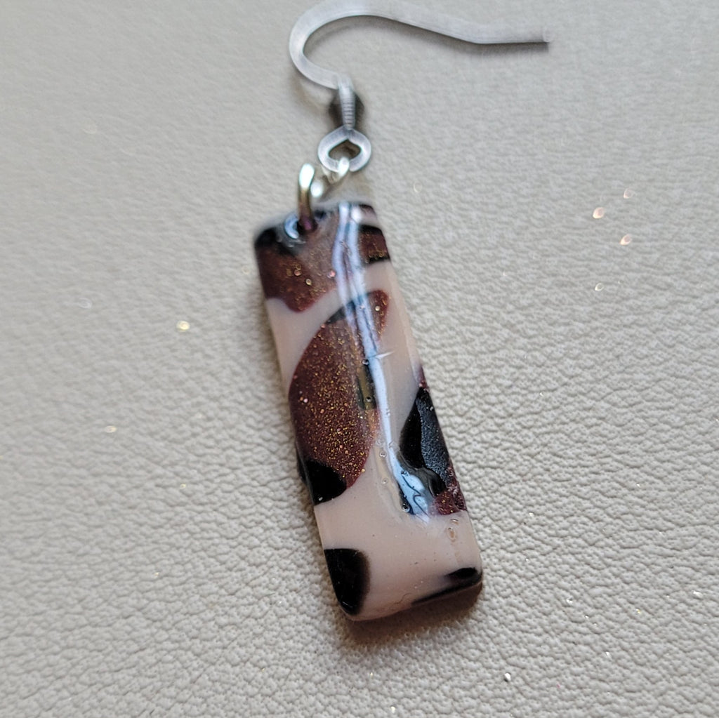 Boucles d'oreilles modèle Léopard de cuivre - Les imparfaites (Réf:MLC)