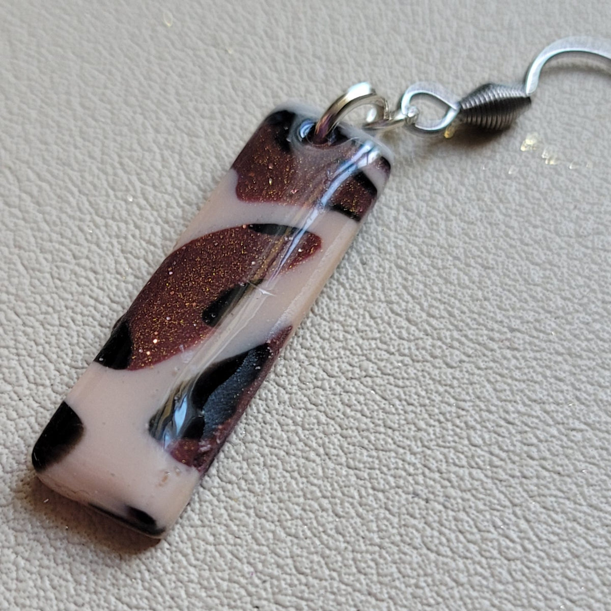Boucles d'oreilles modèle Léopard de cuivre - Les imparfaites (Réf:MLC)