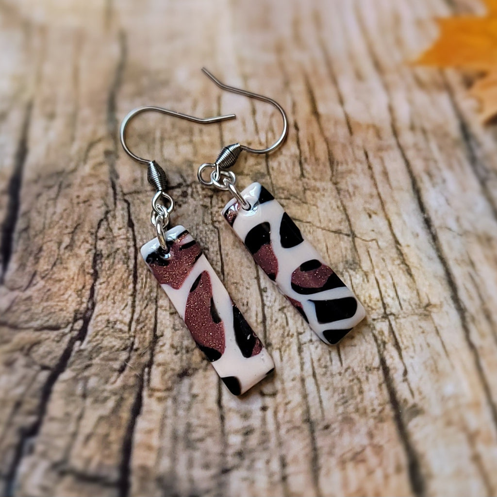 Boucles d'oreilles modèle Léopard de cuivre - Les imparfaites (Réf:MLC)