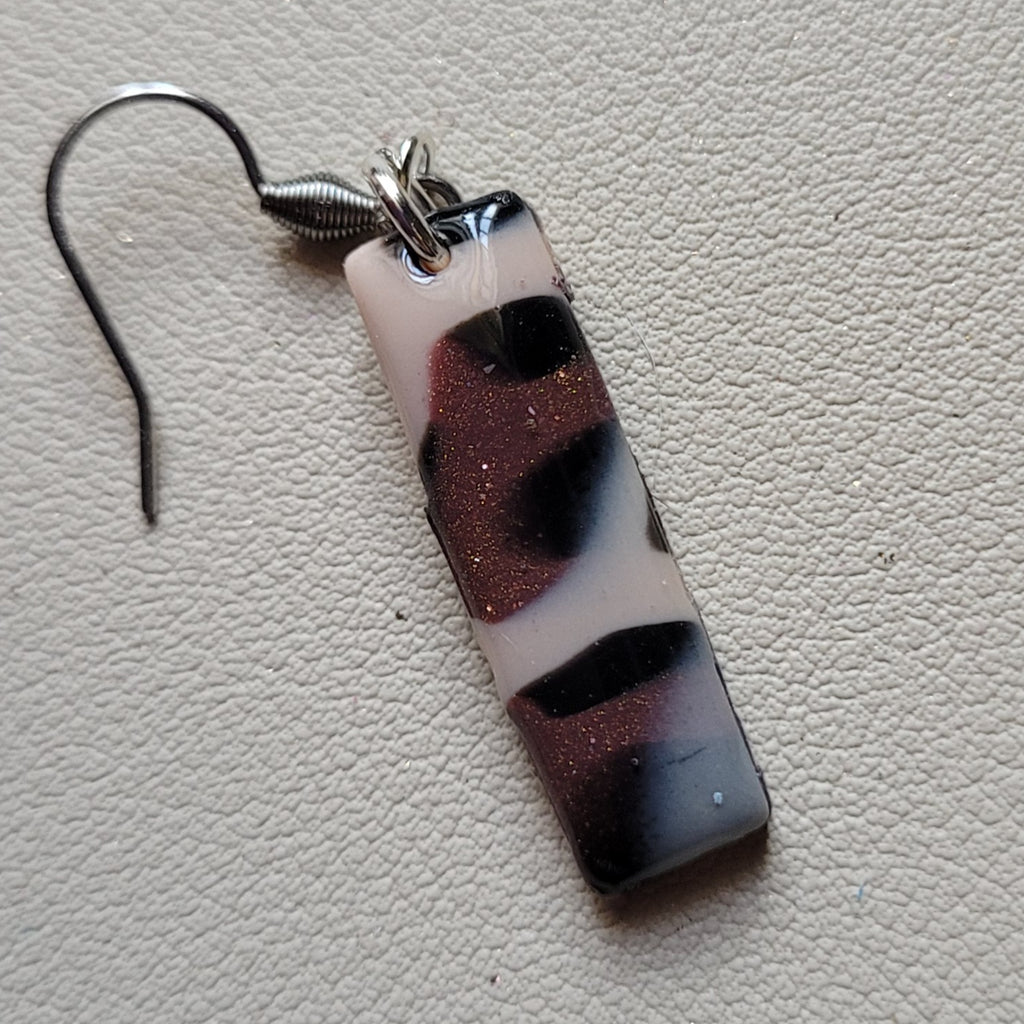 Boucles d'oreilles modèle Léopard de cuivre - Les imparfaites (Réf:MLC)