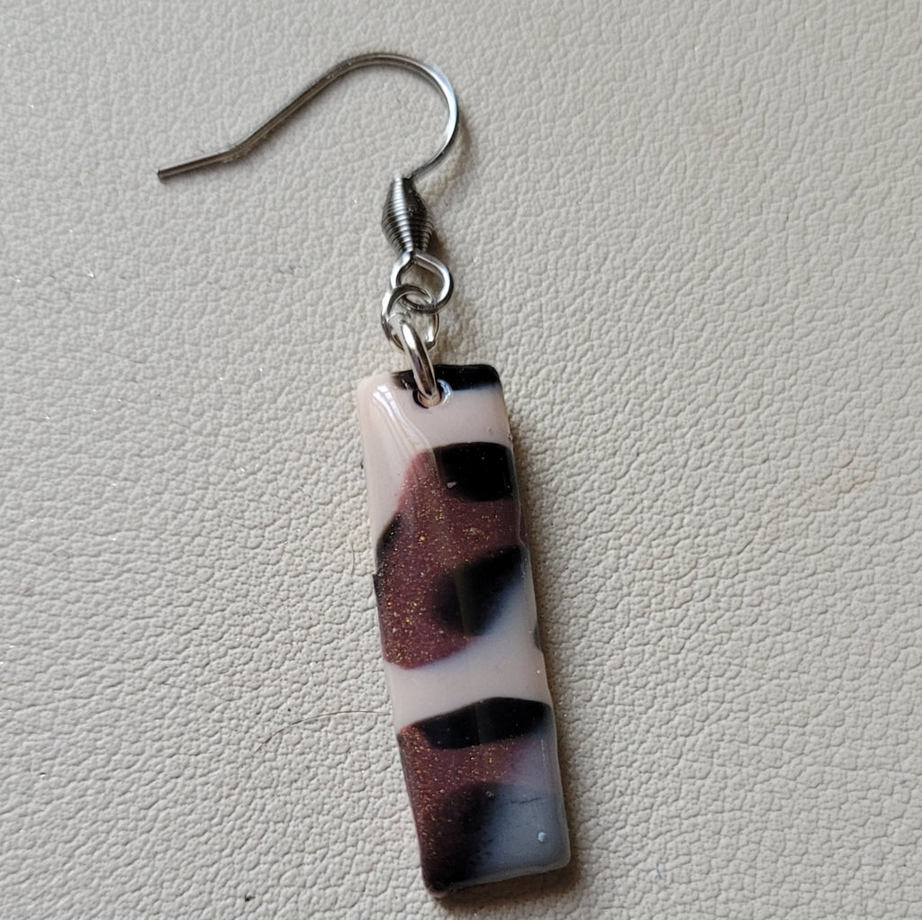 Boucles d'oreilles modèle Léopard de cuivre - Les imparfaites (Réf:MLC)