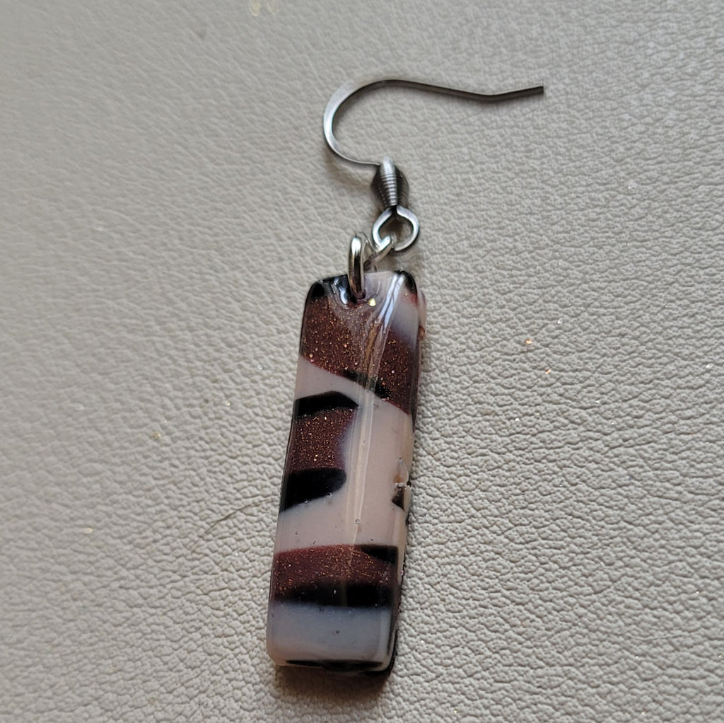 Boucles d'oreilles modèle Léopard de cuivre - Les imparfaites (Réf:MLC)