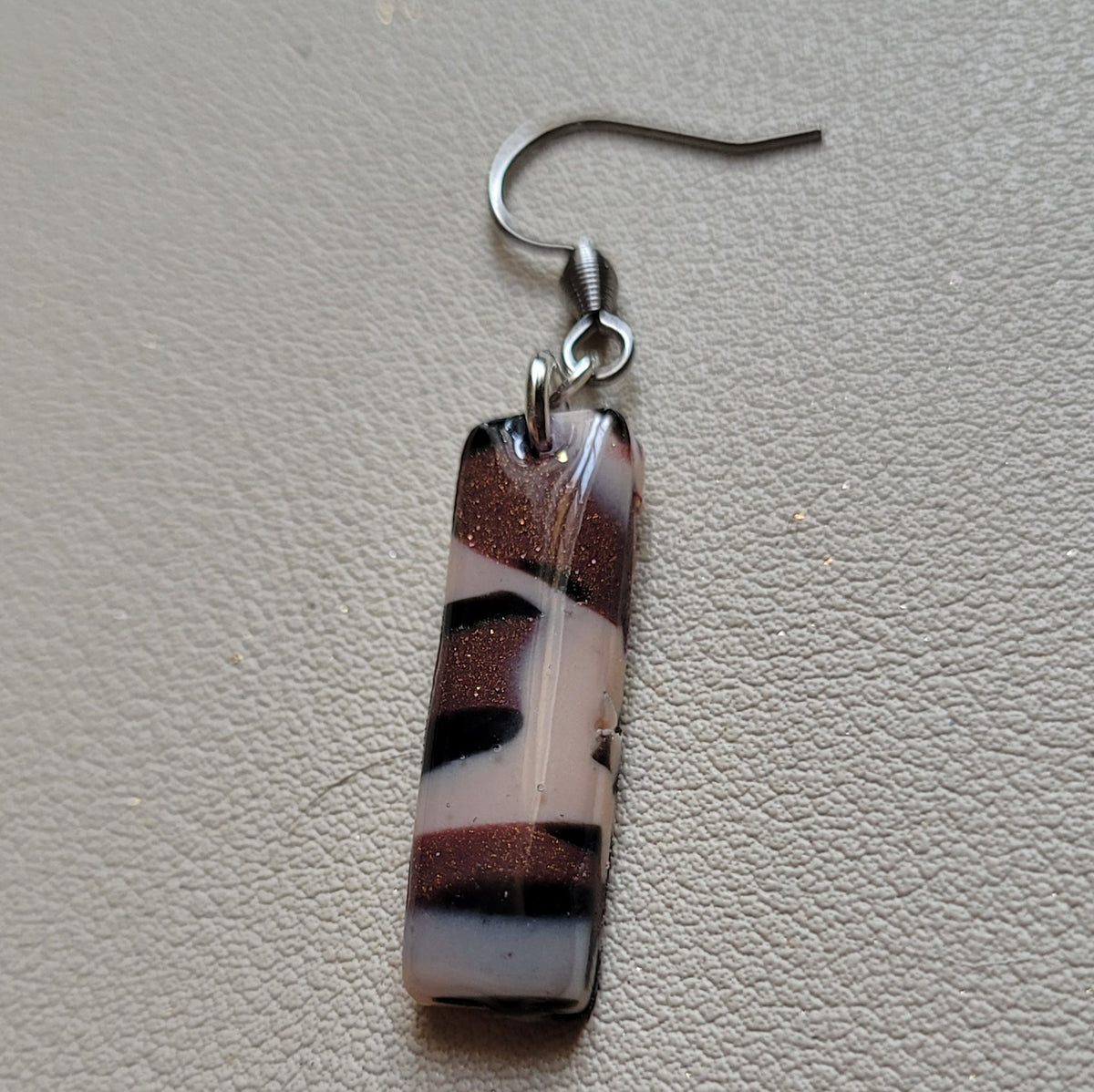 Boucles d'oreilles modèle Léopard de cuivre - Les imparfaites (Réf:MLC)