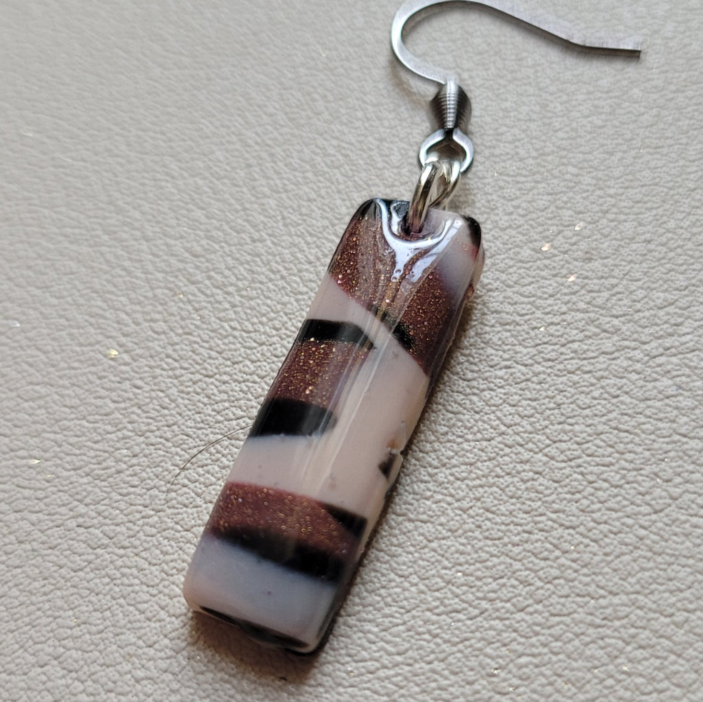 Boucles d'oreilles modèle Léopard de cuivre - Les imparfaites (Réf:MLC)