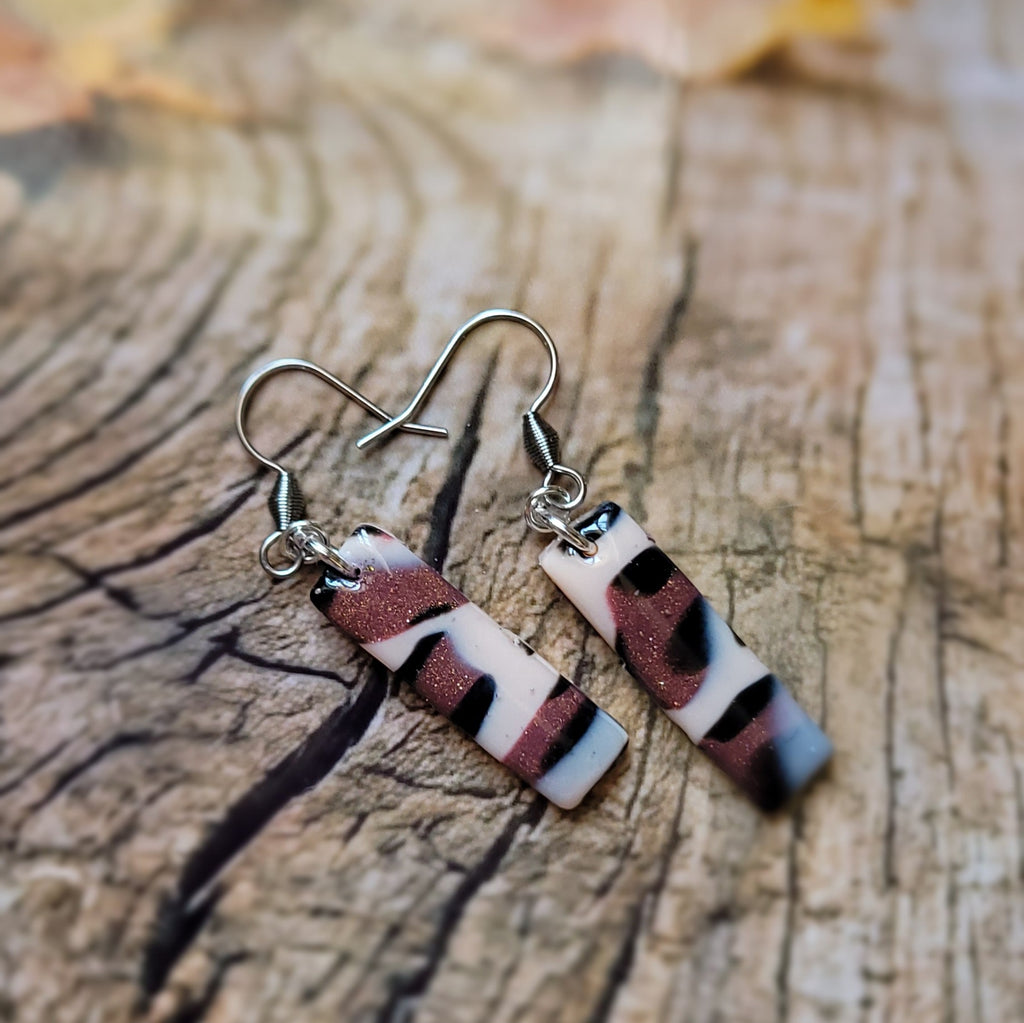 Boucles d'oreilles modèle Léopard de cuivre - Les imparfaites (Réf:MLC)