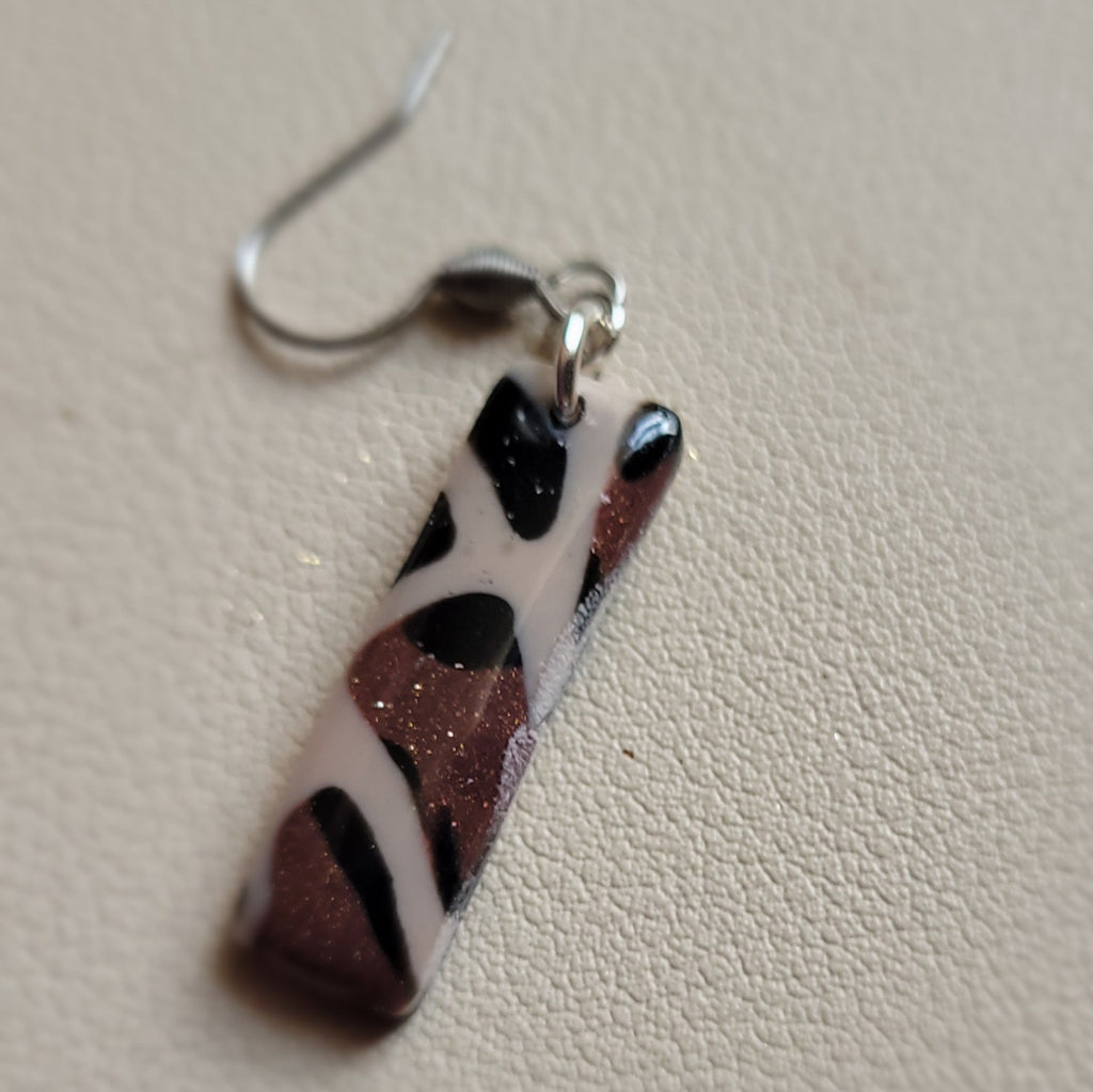 Boucles d'oreilles modèle Léopard de cuivre - Les imparfaites (Réf:MLC)