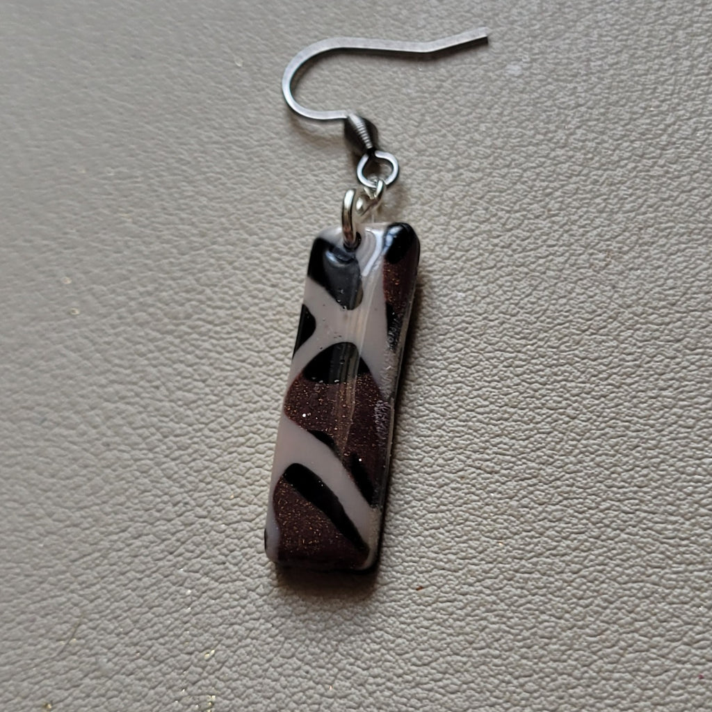 Boucles d'oreilles modèle Léopard de cuivre - Les imparfaites (Réf:MLC)
