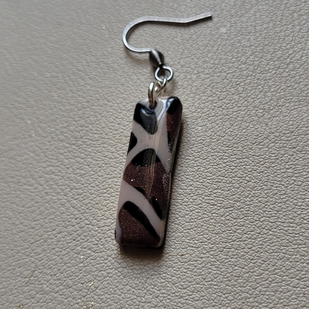 Boucles d'oreilles modèle Léopard de cuivre - Les imparfaites (Réf:MLC)