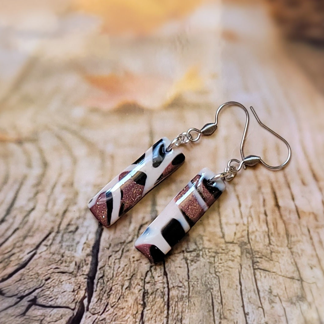 Boucles d'oreilles modèle Léopard de cuivre - Les imparfaites (Réf:MLC)