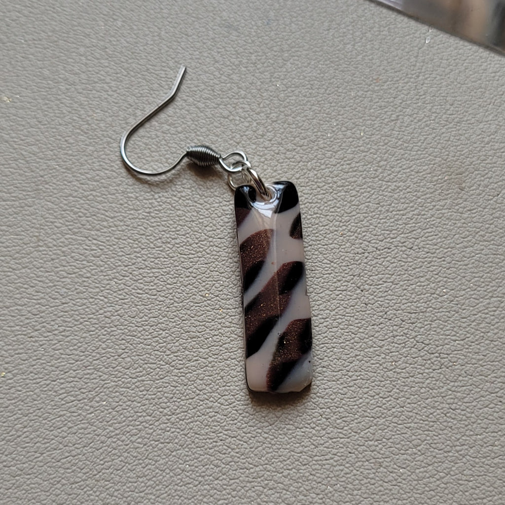 Boucles d'oreilles modèle Léopard de cuivre - Les imparfaites (Réf:MLC)