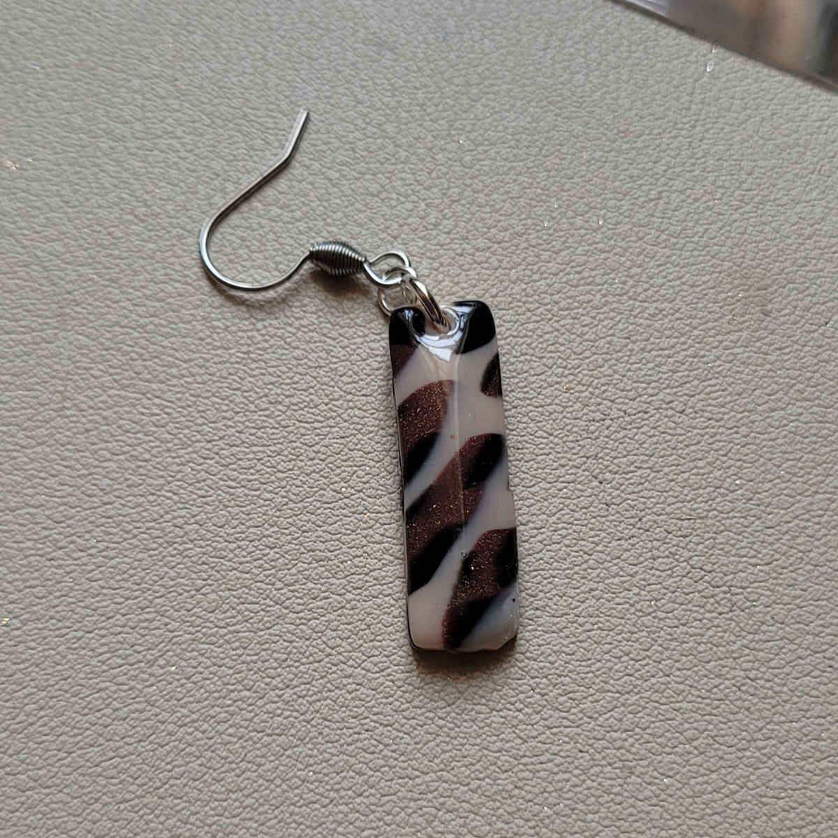 Boucles d'oreilles modèle Léopard de cuivre - Les imparfaites (Réf:MLC)