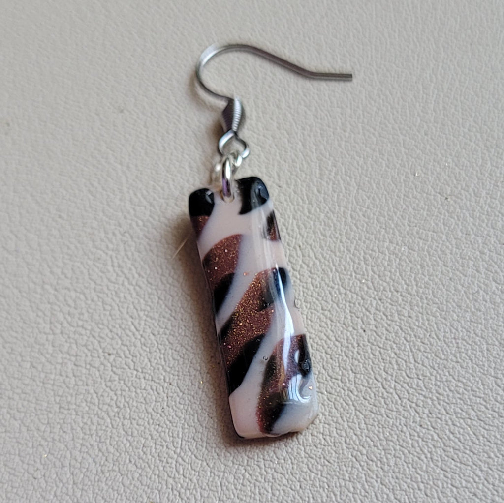Boucles d'oreilles modèle Léopard de cuivre - Les imparfaites (Réf:MLC)